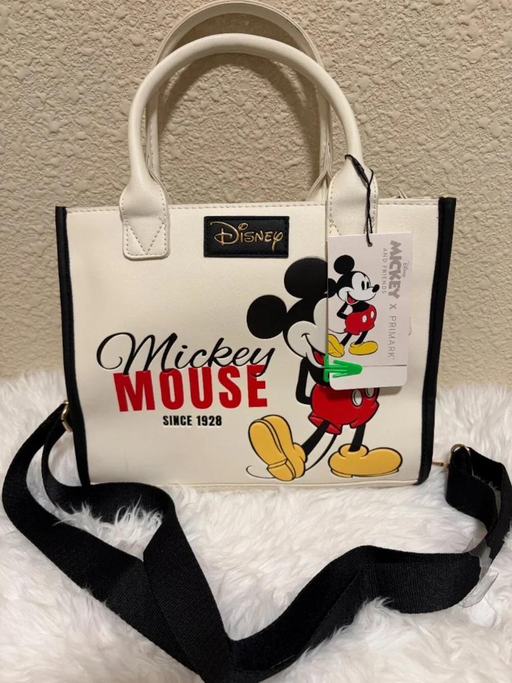 Disney Mickey Mouse Since 1928 Primark Crossbody Tote Satchel Bag NWT